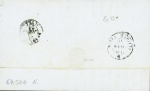 N°13A 10c bistre et n°16 40c orange obl. PC 1896 (Marseille,