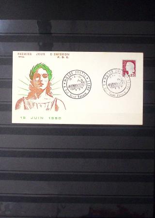 1960, Etude sur la Marianne de Decaris, N°1263 avec