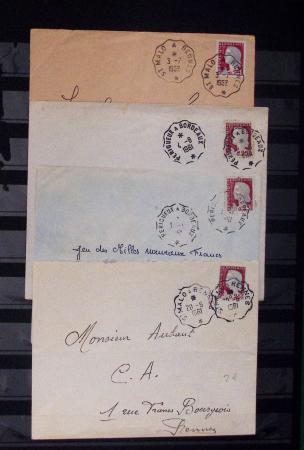 1960, Etude sur la Marianne de Decaris, N°1263 avec