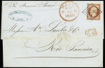 N°17A 80c carmin obl. PC 1495 (Le Havre, Seine-Inférieure)