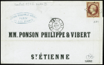 N°18 1f carmin belles marges obl. losange de points