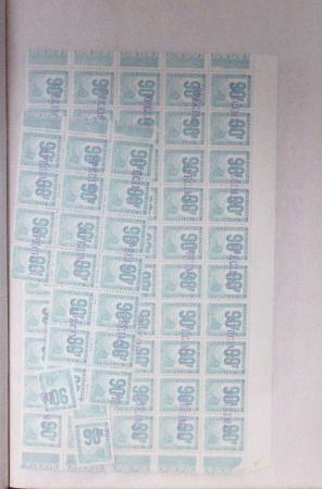 COLIS-POSTAUX 1946, Album de feuille, avec stock de