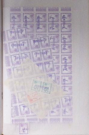 COLIS-POSTAUX 1946, Album de feuille, avec stock de