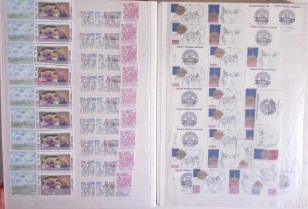 1945-1988, Stock de France en 5 classeurs, neufs avec