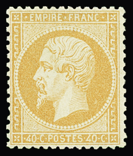 N°23 40c orange, neuf ** avec très bon centrage, (cote