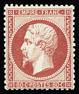 N°24 80c rose, belle fraîcheur, neuf *, TTB.