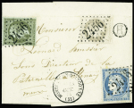 N°19, 27B et 37 obl. GC 2456 s. LAC, càd T16 MONTFAUCON D'ARGONNE 13/10/71 et Boite H, TRICOLORE de 3 émissions, TTB
