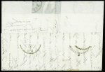 N°29B obl. Etoile 16 s. LAC, càd R. de Palestro 2/1/71, arr. faible LE CROTOY et réexp. OSTENDE 13/1, d'où la Taxe 9 au tampon, TB. LE NEWTON