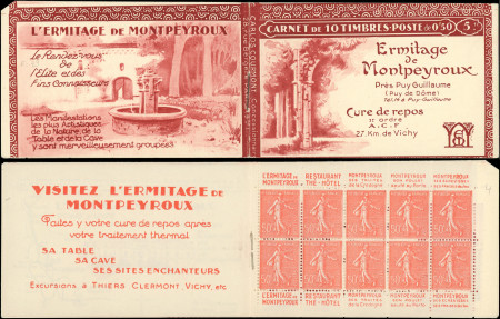 N°199-C18 Semeuse Lignée, 50c rouge, n°199e, T IIB, MONTPEYROUX, TB