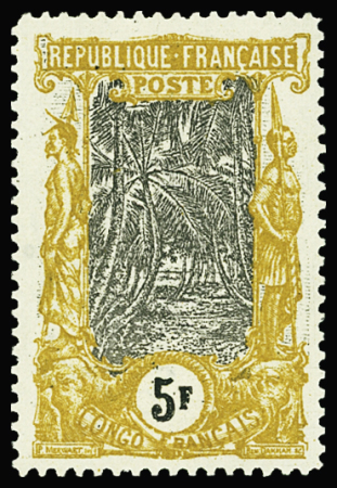 N°41a 5f MOUTARDE et noir, neuf *, TB