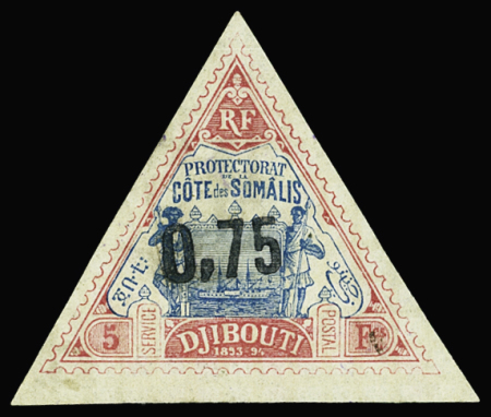 N°26 0,75 s. 5f rose et bleu, neuf *, forte ch., TB