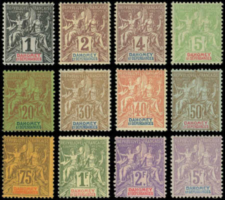N°6/17 Type Groupe, la série, neuf *, TB
