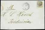 N°6 16s gris violet, obl. cercles 1 s. LSC, càd KJOBENHAVN 20/11/54, TB