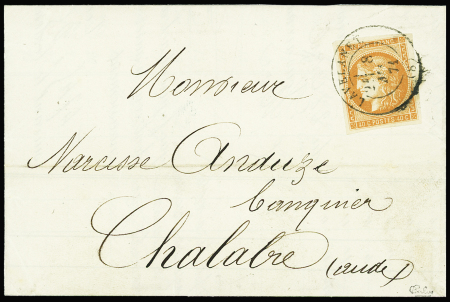 N°48 40c orange, obl. càd T17 LAVELANET 8/5/71 s. LAC, Superbe