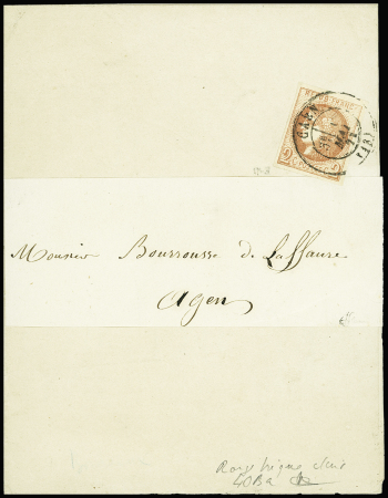 N°40Ba 2c ROUGE-BRIQUE R II, obl. càd T17 CAEN 5/71 seul s. Imprimé complet sous bande, TTB. Signé JF.Brun