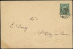 N°19 1c olive, obl. càd T15 LILLE 13/11/67 seul s. CP Tarif des grains, graines, farines, TB