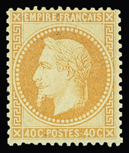 N°31 40c orange, très bien centré, neuf *, TB. Signé Calves