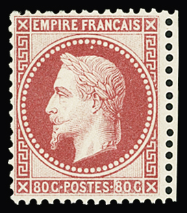 N°32d 80c rose vif, très frais, neuf *, TB