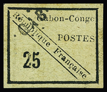 N°15 25c noir sur vert, neuf *, TB