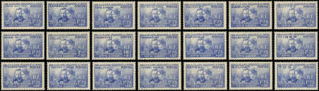 1938 Pierre et Marie Curie, 21 valeurs, neuves **, TB