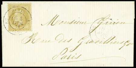 N°28B obl. càd T1327 RC PARIS RC 8/4/71 s. LSC locale, ind. 31, Superbe