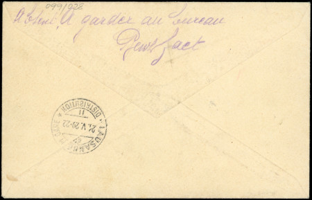 N°257A et 257 obl. càd Expo 20/5/29 s. Env. Rec., arr. GENEVE, TB