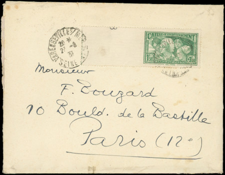 N°269 obl. VARENGEVILLE S/MER 22/8/31 s. Env., arr. PARIS le 24/8, TB