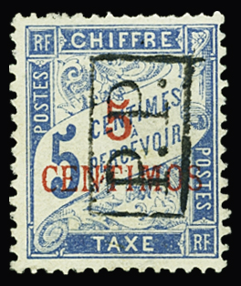 N°18 5c sur 5c bleu, nsg, TB. Signé A.Brun