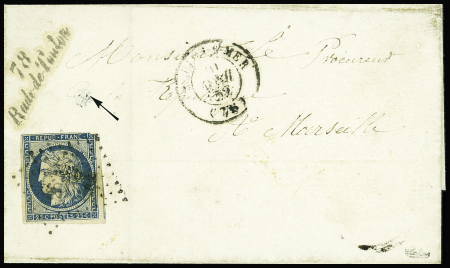 N°4 défx obl. PC 2620 s. LSC, Cursive 78/RADE-DE-TOULON,