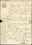 N°4 obl. GRILLE s. LAC, càd T15 SAVERDUN 9/3/51 et