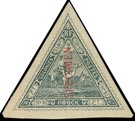 N°45a 2f ardoise, surch. SPECIMEN en rouge, neuf *, TB