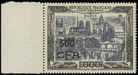 N°51 500f CFA sur 1000f. Paris, bdf, neuf **, TB