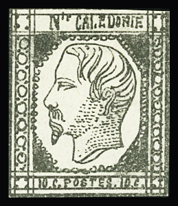 N°1 10c gris noir, neuf sans gomme, comme toujours,