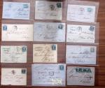 1850-1900 Lot de plus de 130 lettres classiques à partir