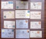 1850-1900 Lot de plus de 130 lettres classiques à partir