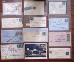 1850-1900 Lot de plus de 130 lettres classiques à partir