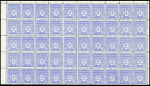 N°620/629 les 10 valeurs en 100 ex. panneaux de 50