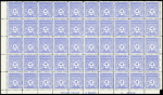N°620/629 les 10 valeurs en 100 ex. panneaux de 50
