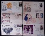 1951-1957, Collection de FDC, dont la série célébrités