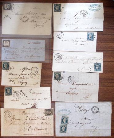 1850-1950, Ensemble de lettres comprenant 16 lettres