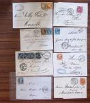 1850-1950, Ensemble de lettres comprenant 16 lettres
