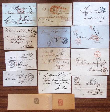 1850-1950, Ensemble de lettres comprenant 16 lettres