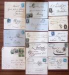 1850-1950, Ensemble de lettres comprenant 16 lettres