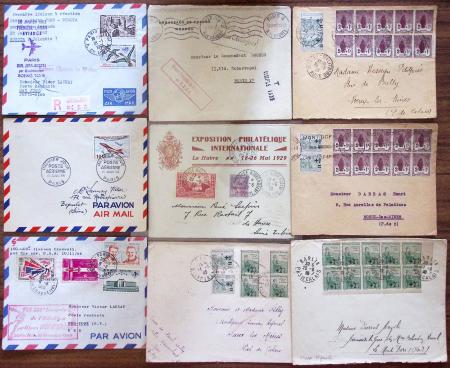 1850-1950, Ensemble de lettres comprenant 16 lettres