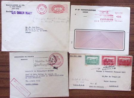1850-1950, Ensemble de lettres comprenant 16 lettres