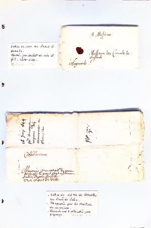 1700-1940,
Sympathique collection de lettres balayant