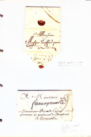 1700-1940,
Sympathique collection de lettres balayant
