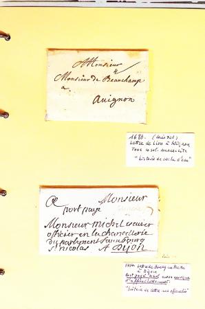 1700-1940,
Sympathique collection de lettres balayant