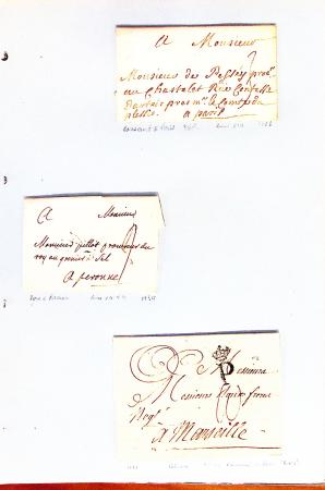 1700-1940,
Sympathique collection de lettres balayant