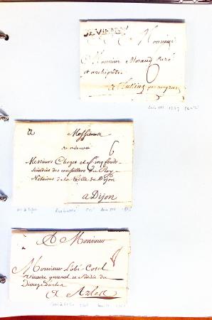 1700-1940,
Sympathique collection de lettres balayant